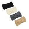 European and American knitted cross-wool hair bands, ear-protecting headbands, hand-woven headbands, flat, fashionable and warm autumn and winter hair accessories Application Scenario